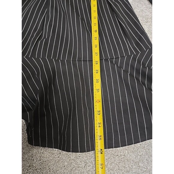 Lauren Ralph Lauren Long Sleeve Dress Pinstripe Black & White Women’s Size M NWT - Picture 13 of 15
